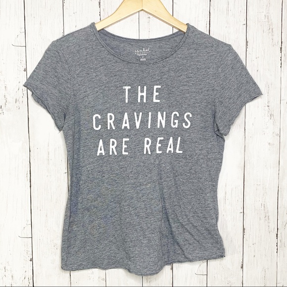 Isabel Maternity by Ingrid & Isabel Tops - ISABEL Maternity Soft Tee “The Cravings Are Real”